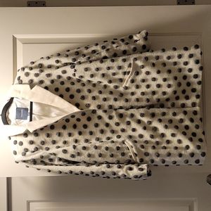 Polka dot pea coat